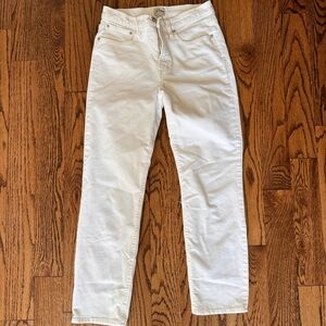 J. Crew Classic White Corduroy Pants
